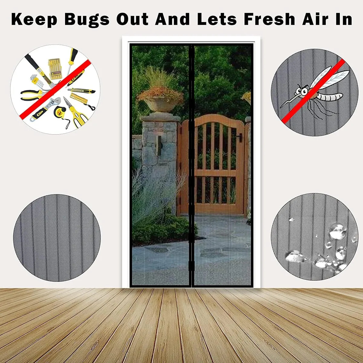 Magnetic Mosquito Screen Door (Premium Quality)