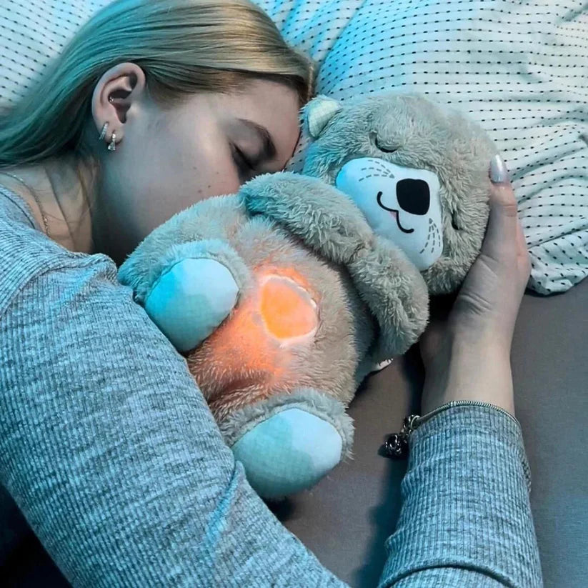 Breathing Teddy Bear with Soothing Music, Comfort Plush