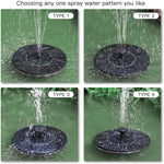 Load image into Gallery viewer, Fountain Solar Power Floating Water Pump for Pool Pond Garden and Patio Plants Round 7V 1.4W (Black)
