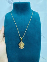Load image into Gallery viewer, Durga Mataji Face Pendant with Chain
