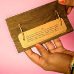 Load image into Gallery viewer, Wooden Hanuman Chalisa Book In Ancient Manuscript

