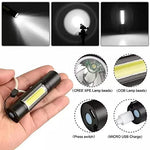 Load image into Gallery viewer, Pocket Size Mini Portable XPE + COB LED Tactical Flashlight
