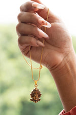 Load image into Gallery viewer, Durga Mataji Face Pendant with Chain
