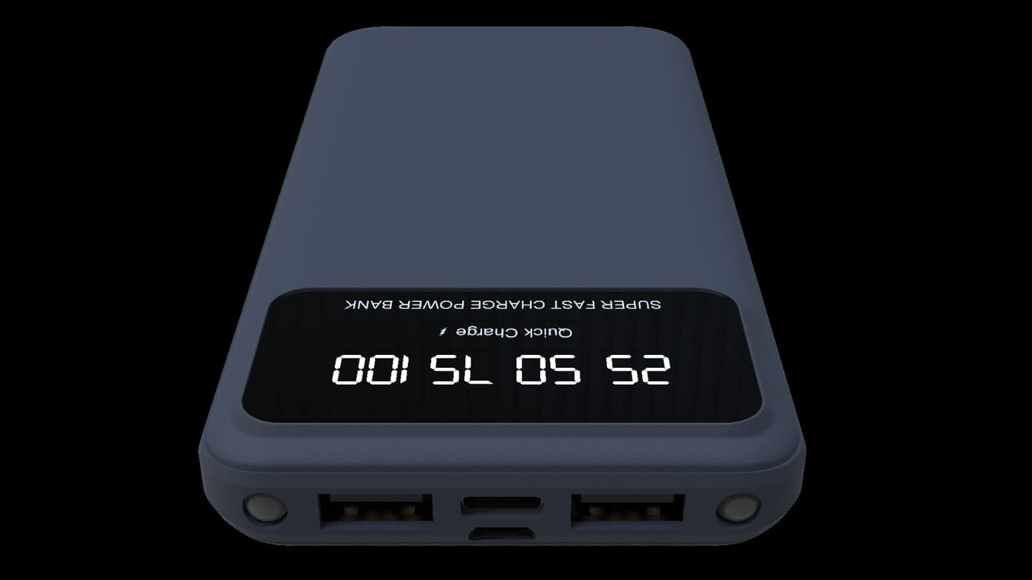 SEPL 10000 mAh 12 W Power Bank (Black, Lithium Polymer, Fast Charging for Mobile)