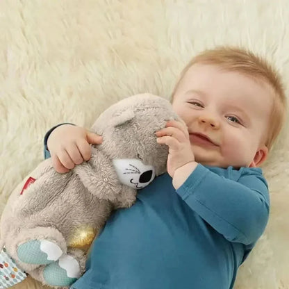 Breathing Teddy Bear with Soothing Music, Comfort Plush