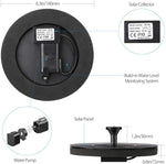 Load image into Gallery viewer, Fountain Solar Power Floating Water Pump for Pool Pond Garden and Patio Plants Round 7V 1.4W (Black)
