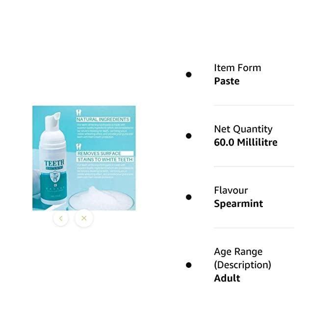 Teeth Whitening Toothpaste Foam🔥