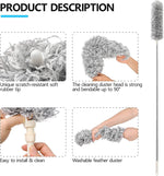 Load image into Gallery viewer, Microfiber Duster for Cleaning Telescopic Extension Long Pole Bendable Head, Scratch-Resistant Cover
