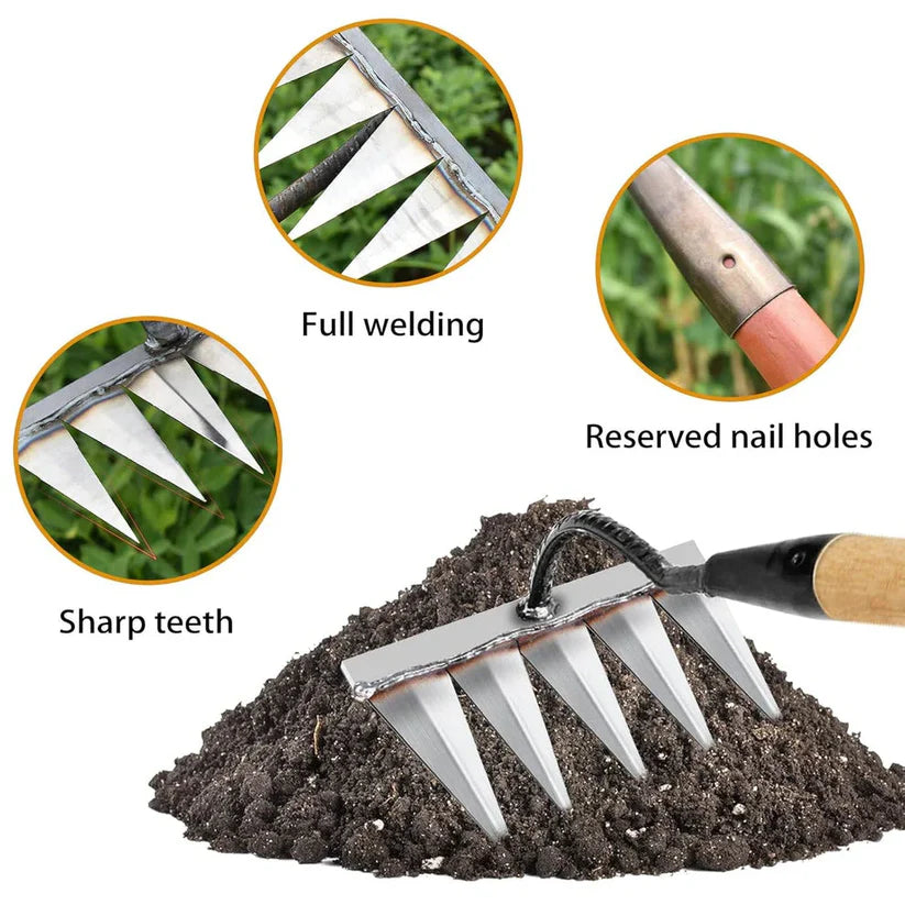 5 Teeth (1427)Carbon Steel Garden Weeding