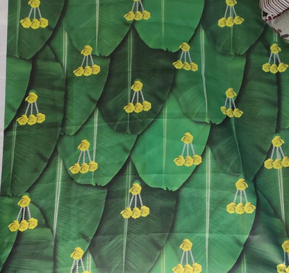 Banana Leaf Curtain Backdrop