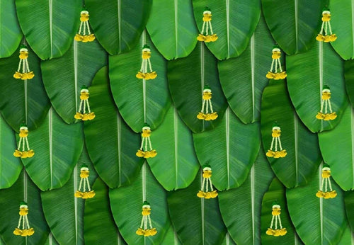 Banana Leaf Curtain Backdrop