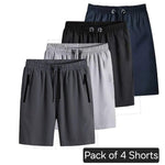 Load image into Gallery viewer, Combo of 4 Men&#39;s Stretchable Cotton Shorts
