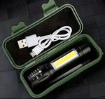 Load image into Gallery viewer, Pocket Size Mini Portable XPE + COB LED Tactical Flashlight
