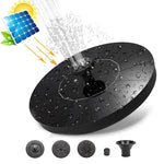Load image into Gallery viewer, Fountain Solar Power Floating Water Pump for Pool Pond Garden and Patio Plants Round 7V 1.4W (Black)
