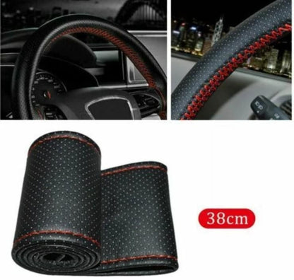 Universal Car Leather Steering Wheel Cover