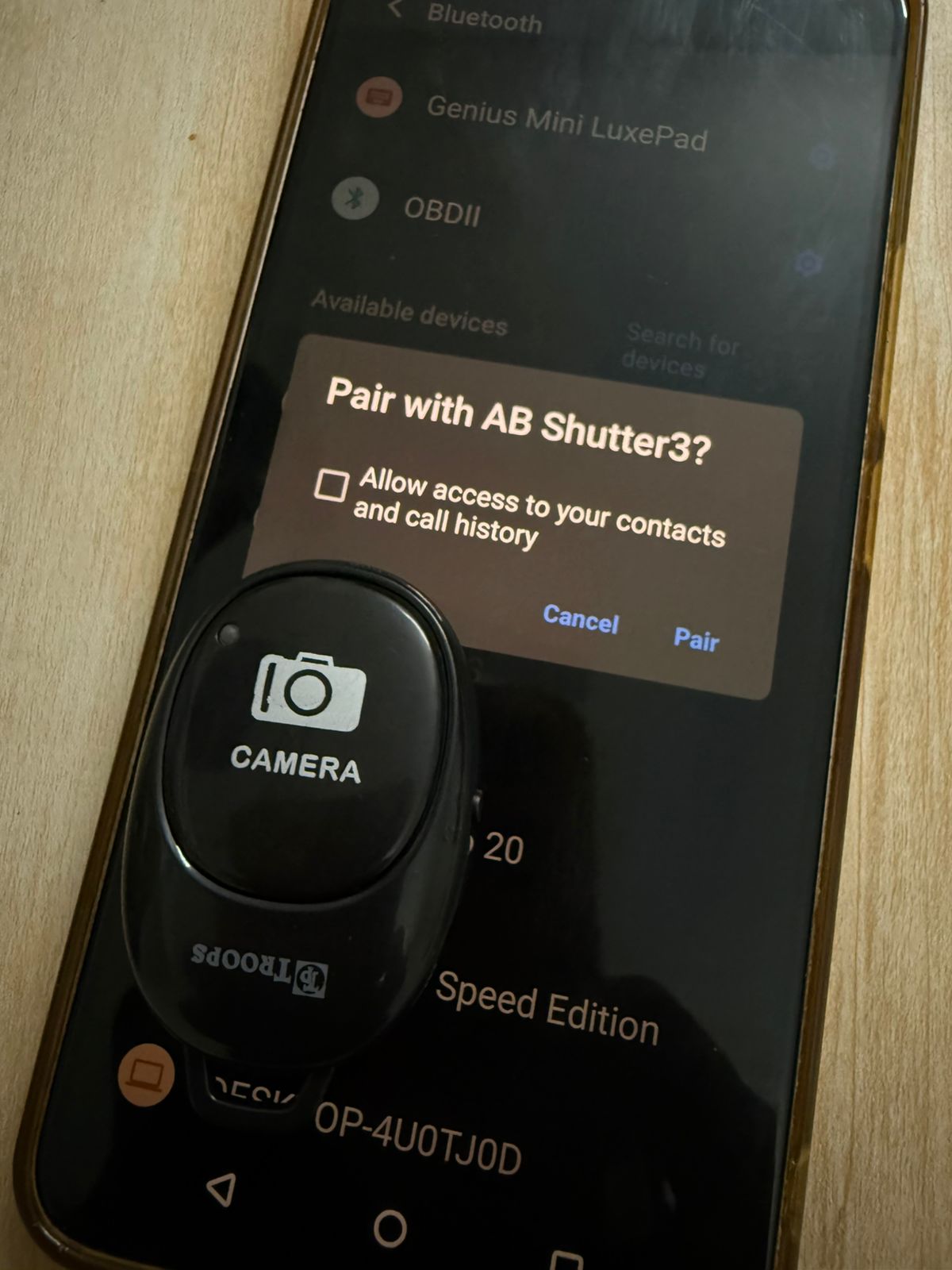 Bluetooth Remote Shutter