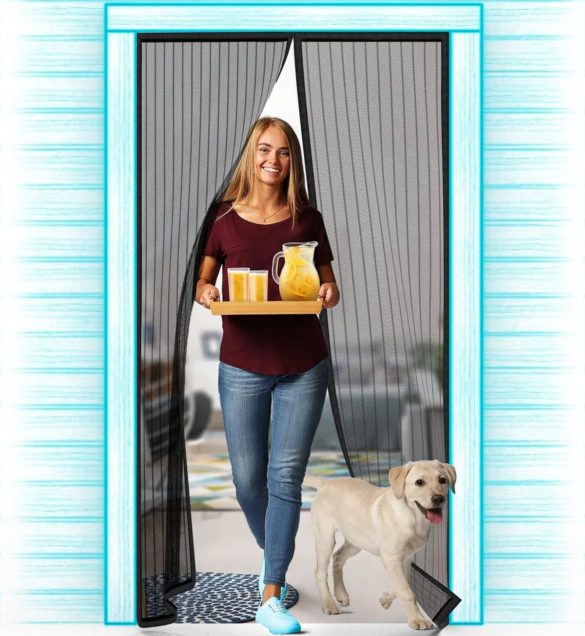 Magnetic Mosquito Screen Door (Premium Quality)